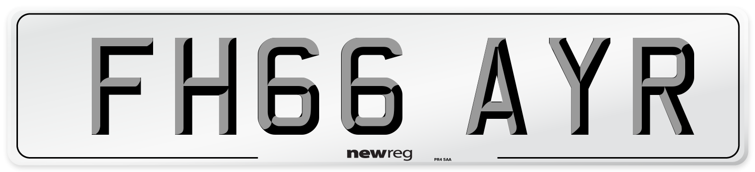 FH66 AYR Number Plate from New Reg